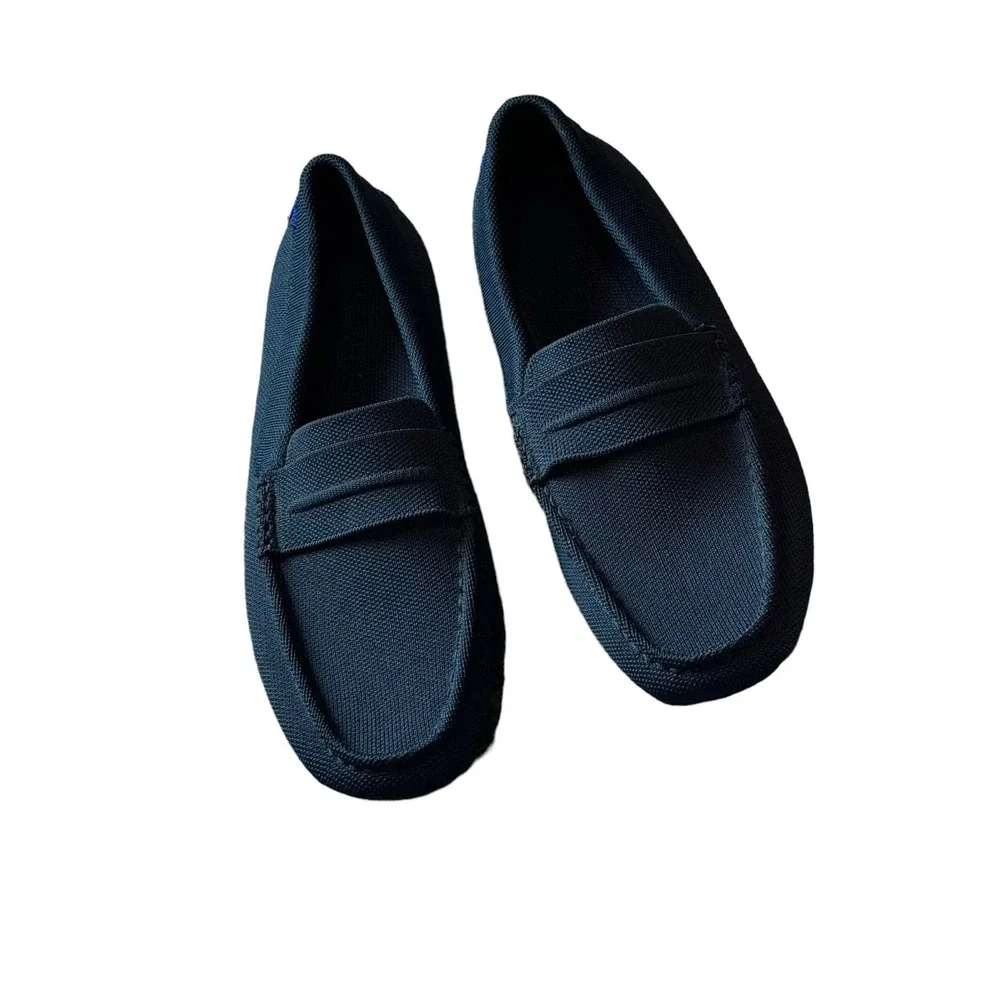 Rothy's The Driving Loafer Slip On Comfortable Navy Blue Size M9.5 NWOB